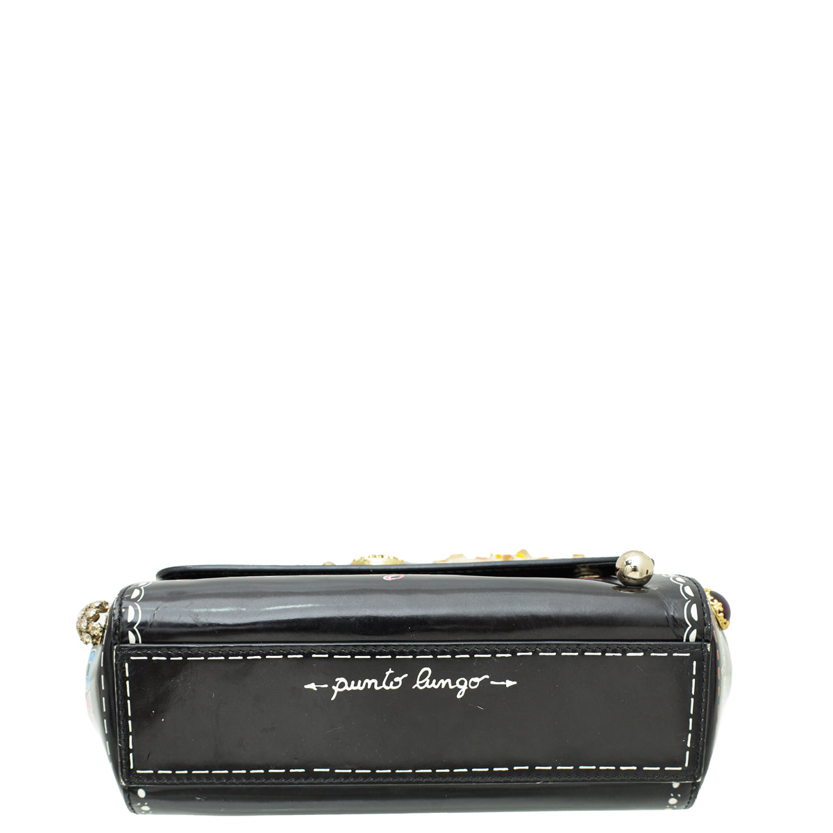 Dolce & Gabbana Black Sicily You Make Me Love You Small Bag