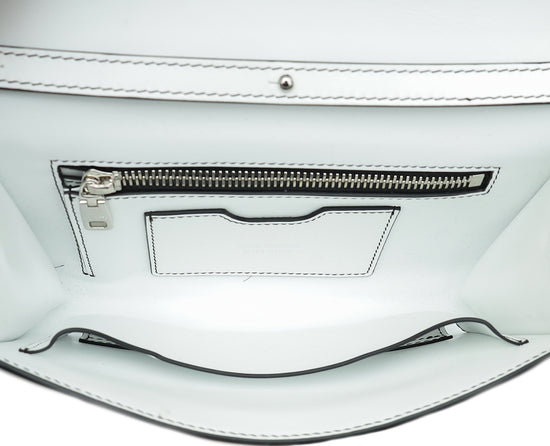 Dolce & Gabbana White Graffiti Flap Shoulder Bag