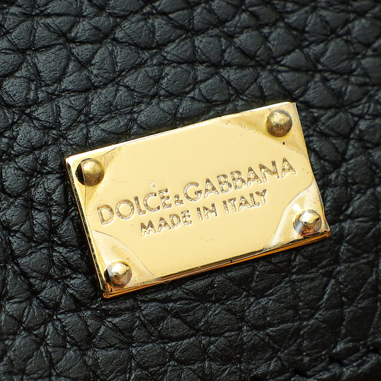 Dolce & Gabbana Black Acrylic & Calf Dolce Box