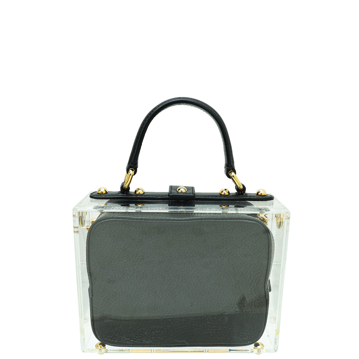 Dolce & Gabbana Black Acrylic & Calf Dolce Box-Dolce & Gabbana-THE CLOSET