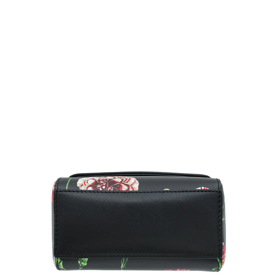 Dolce & Gabbana Black Multicolor DG Floral Print Top Handle Bag-Dolce & Gabbana-THE CLOSET