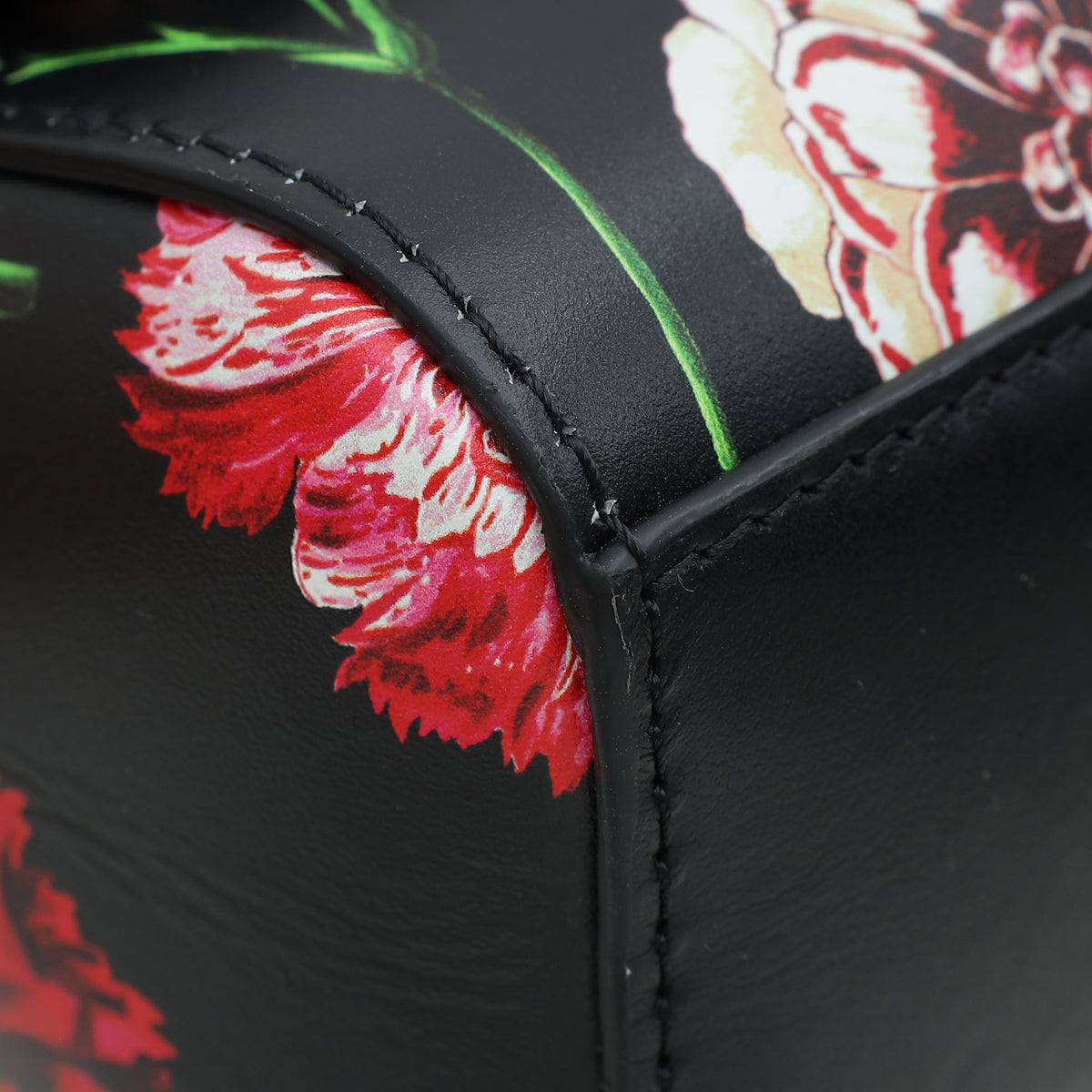 Dolce & Gabbana Black Multicolor DG Floral Print Top Handle Bag-Dolce & Gabbana-THE CLOSET