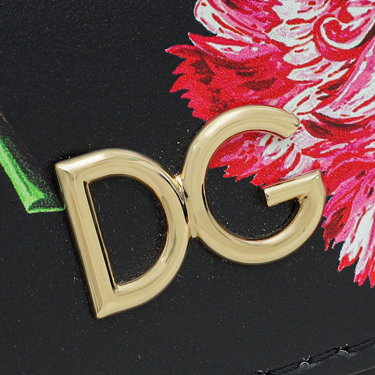 Dolce & Gabbana Black Multicolor DG Floral Print Top Handle Bag-Dolce & Gabbana-THE CLOSET