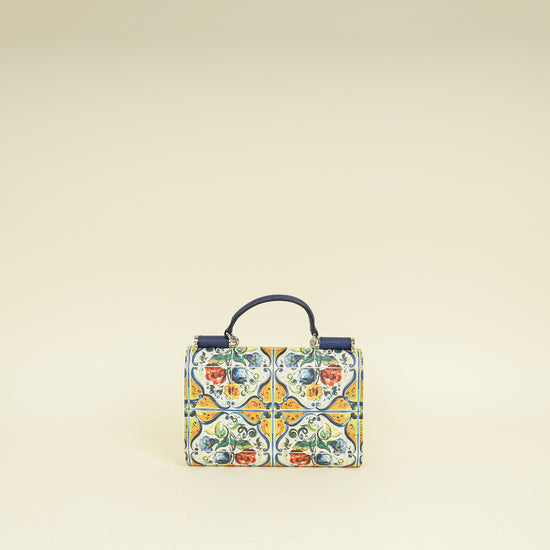 Dolce & Gabbana Multicolor Sicily Smart Gloss Phone Chain Wallet