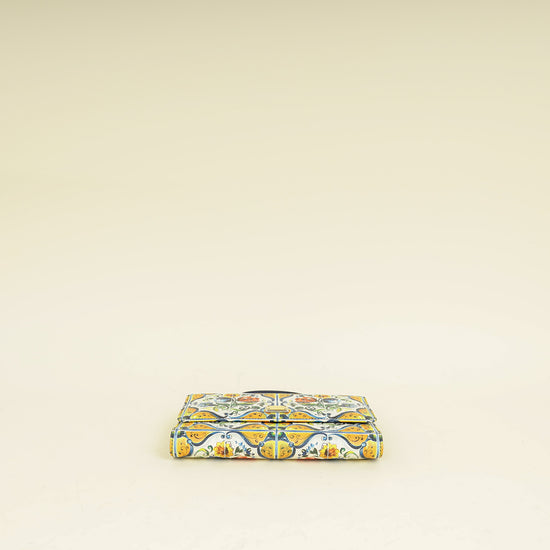 Dolce & Gabbana Multicolor Sicily Smart Gloss Phone Chain Wallet