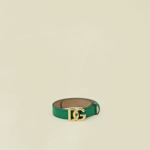 Dolce & Gabbana Green DG Buckle 24mm Belt