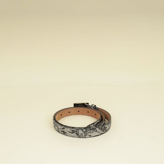 Dolce & Gabbana Bicolor Logo Belt