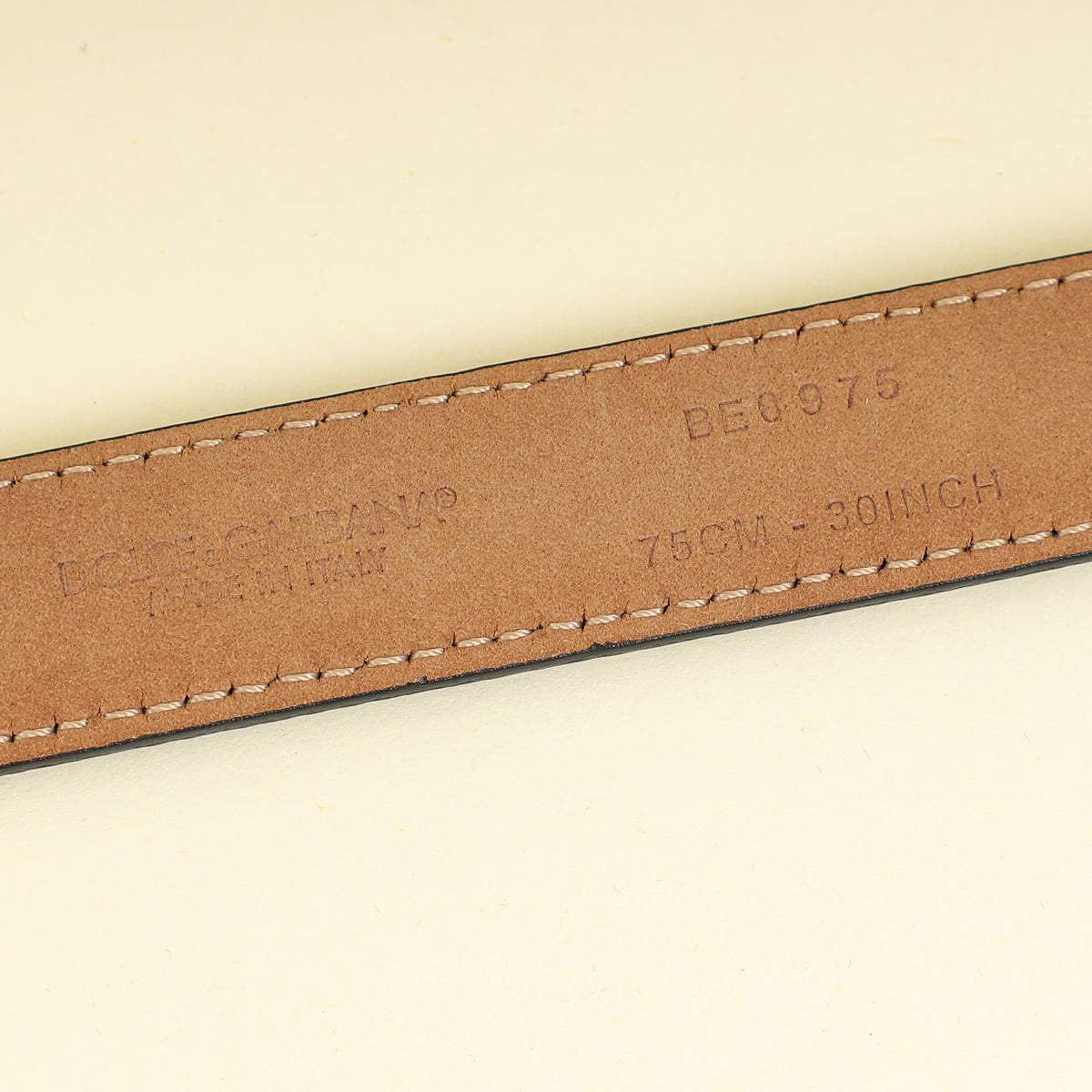 Dolce & Gabbana Bicolor Logo Belt