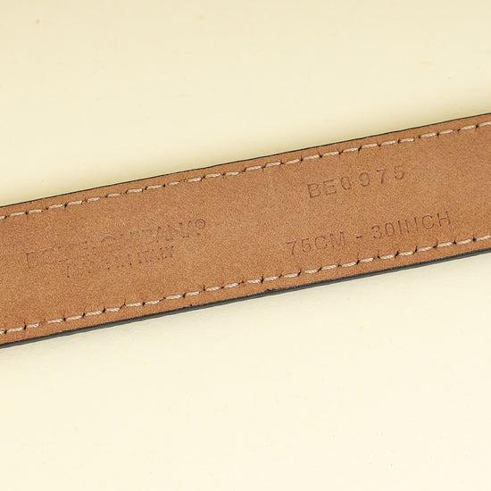 Dolce & Gabbana Bicolor Logo Belt