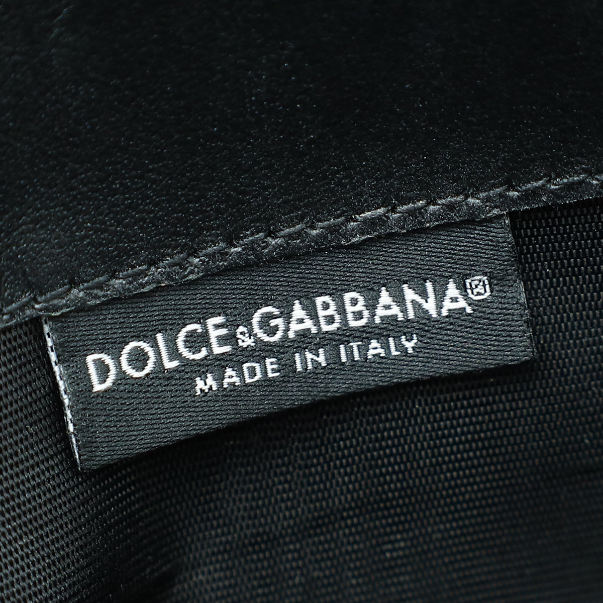 Dolce & Gabbana Black Envelope Flat Pouch