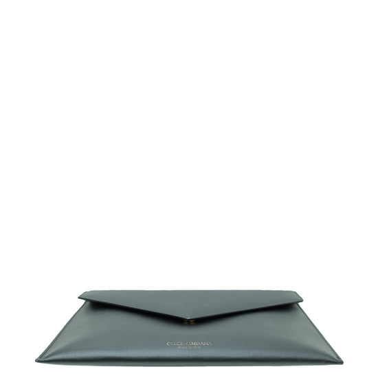 Dolce & Gabbana Black Envelope Flat Pouch