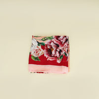 Dolce & Gabbana Multicolor Rose Print Scarf