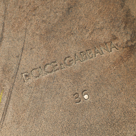 Dolce & Gabbana White DG Logo Cutout Slide Sandal 36-Dolce & Gabbana-THE CLOSET