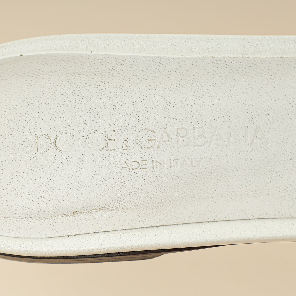 Dolce & Gabbana White DG Logo Cutout Slide Sandal 36-Dolce & Gabbana-THE CLOSET