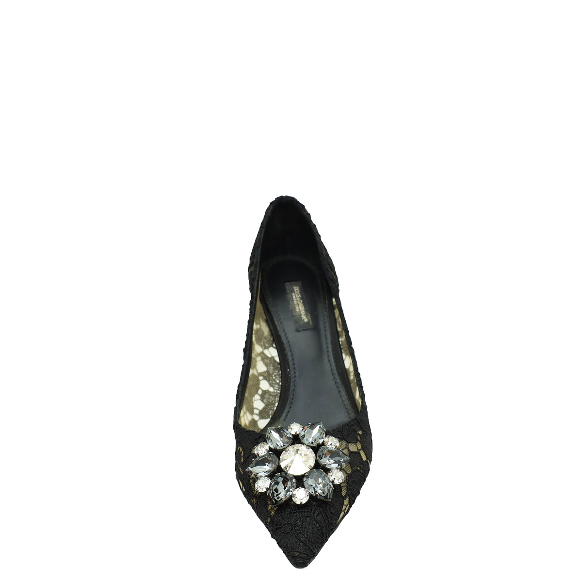 Dolce & Gabbana Black Lace Bellucci Pump 37-Dolce & Gabbana-THE CLOSET
