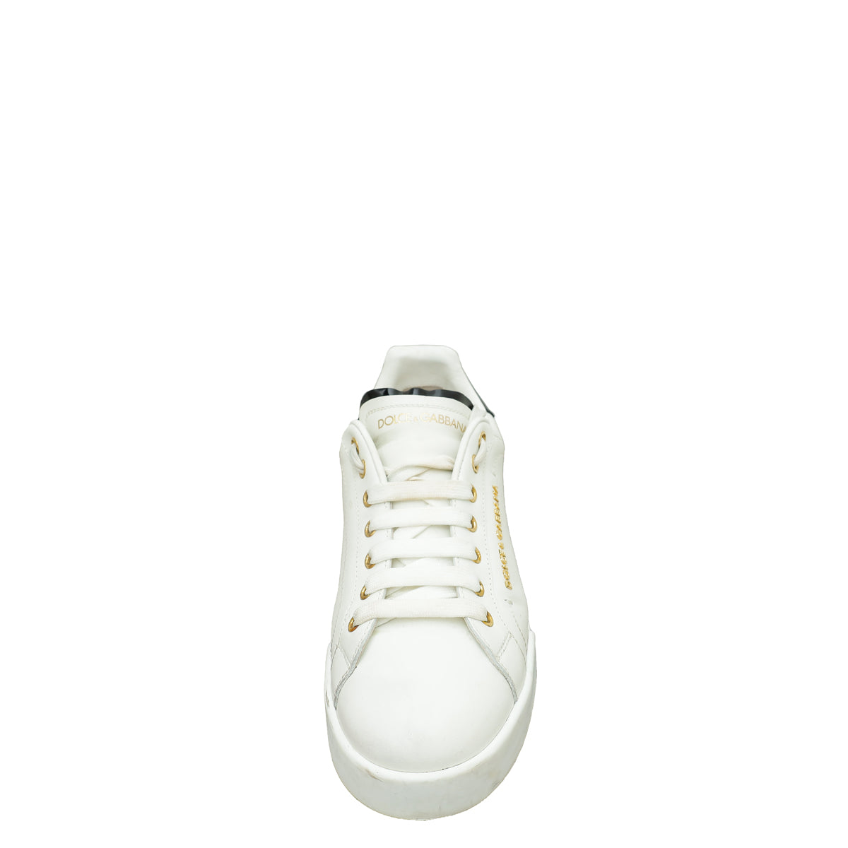 Dolce & Gabbana White Portofino Sneakers 39.5-Dolce & Gabbana-THE CLOSET