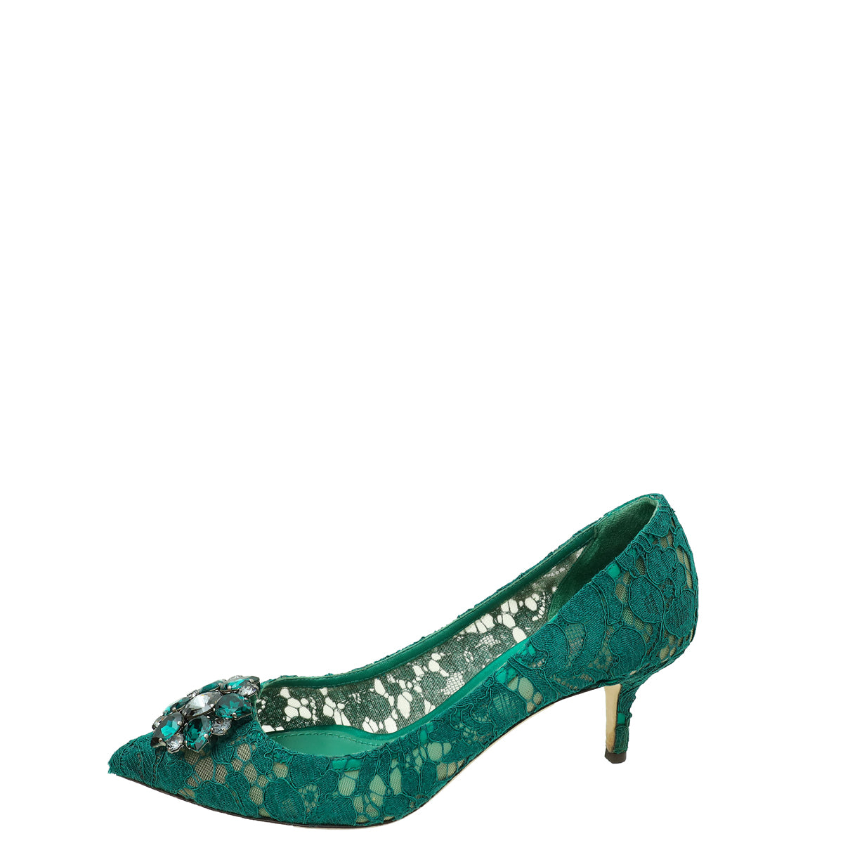 Dolce & Gabbana Green Bellucci Pumps 39.5