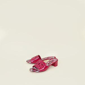 Dolce & Gabbana Dark Fuchsia DG 40 Millennials Mule Sandals 39