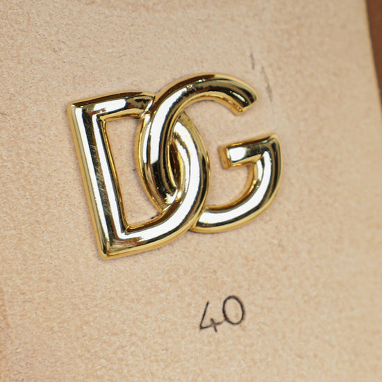 Dolce & Gabbana Brown DG Millennials Mules 40