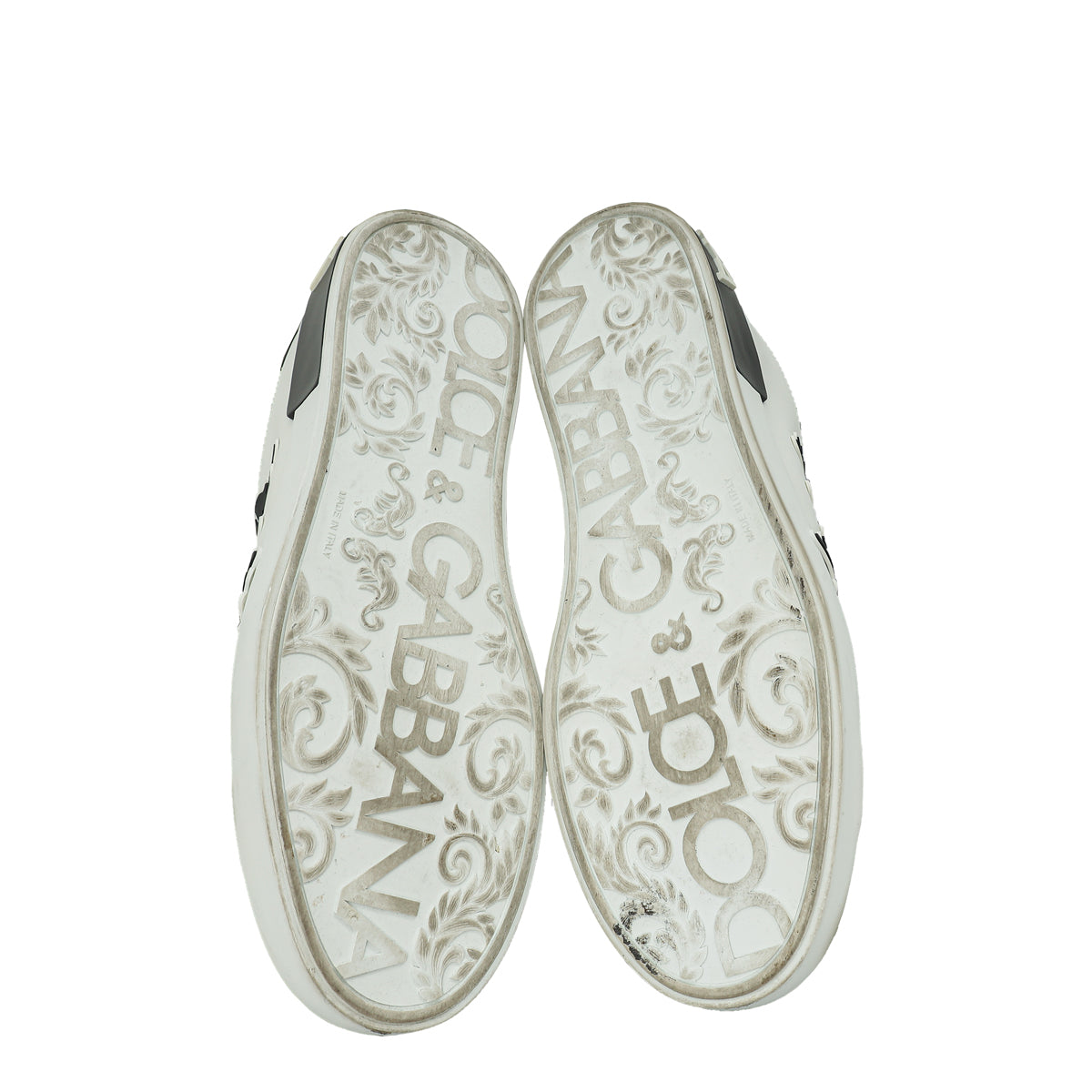 Dolce & Gabbana Bicolor Portofino D&G Drip Logo Sneakers 12