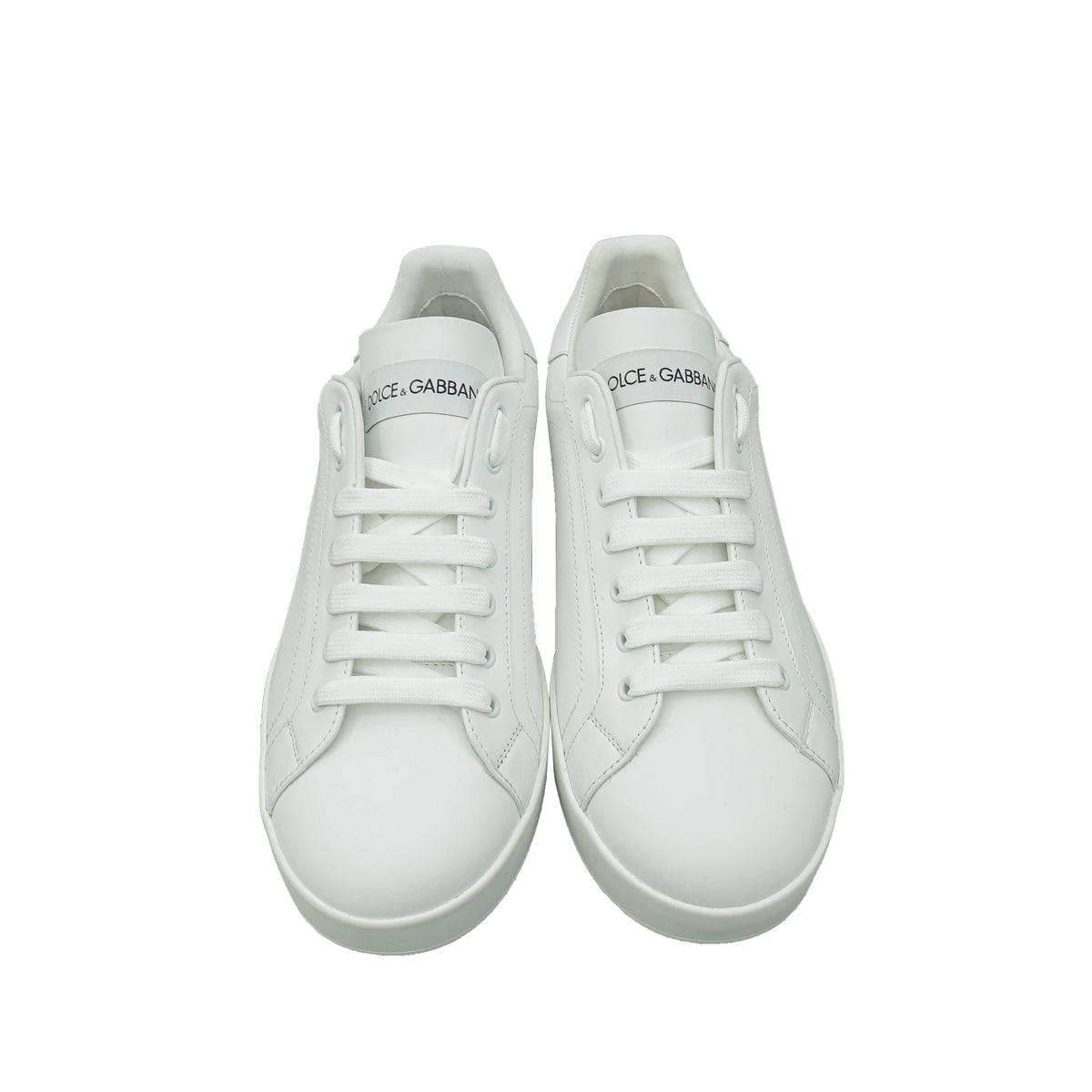 Dolce & Gabbana White Portofino Sneakers 9.5