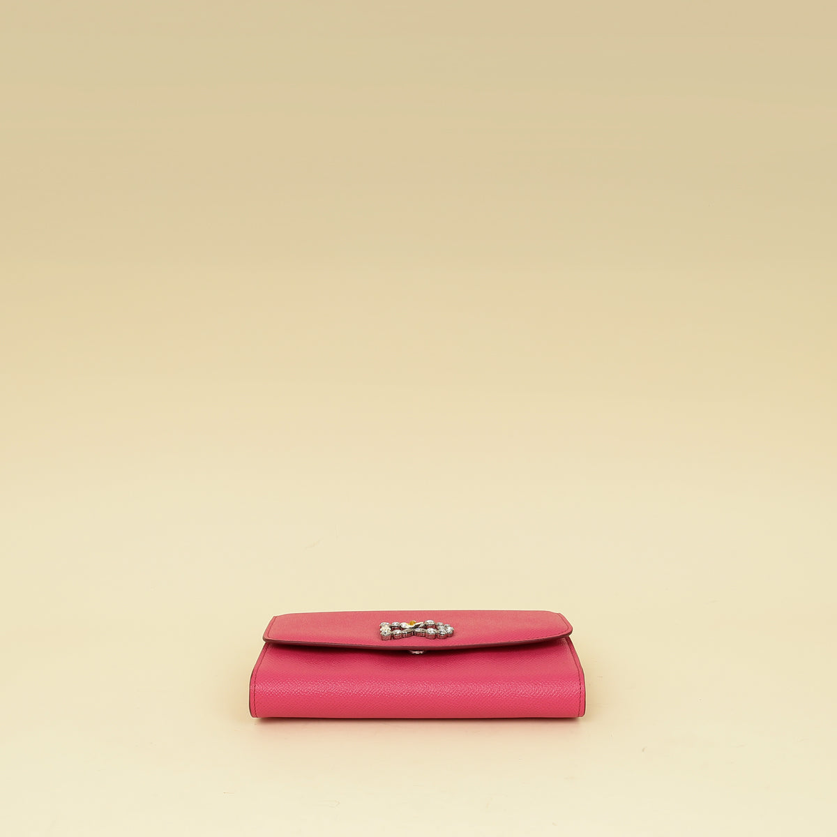 Dolce & Gabbana Pink DG Crystal Chain Wallet-Dolce & Gabbana-THE CLOSET
