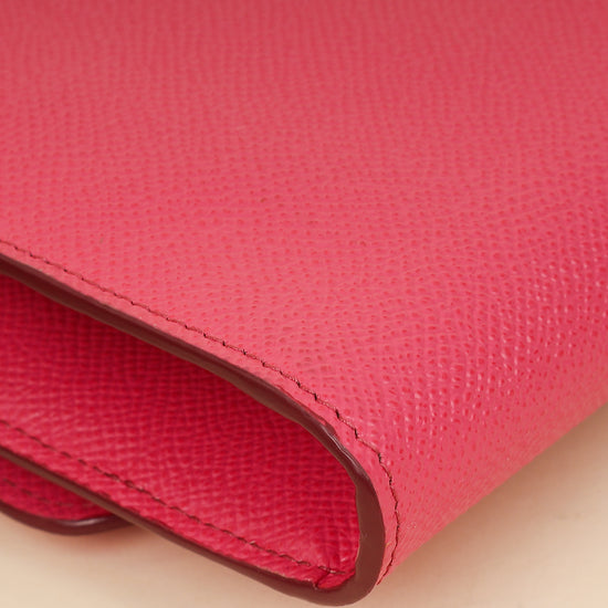 Dolce & Gabbana Pink DG Crystal Chain Wallet-Dolce & Gabbana-THE CLOSET