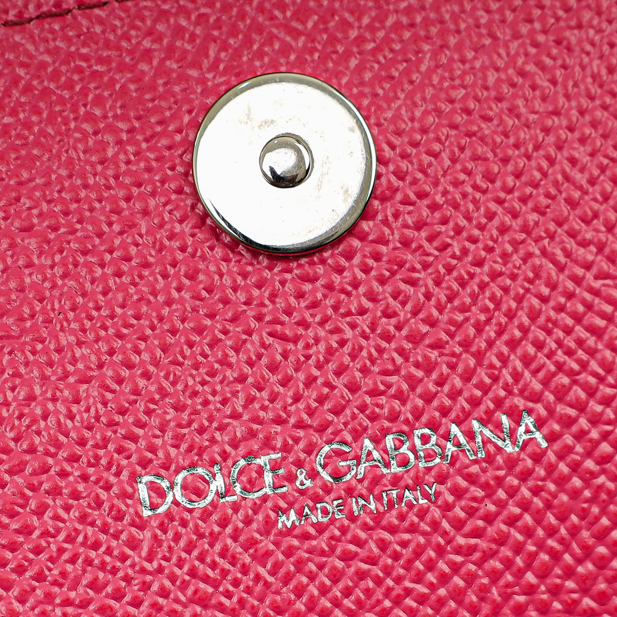 Dolce & Gabbana Pink DG Crystal Chain Wallet-Dolce & Gabbana-THE CLOSET