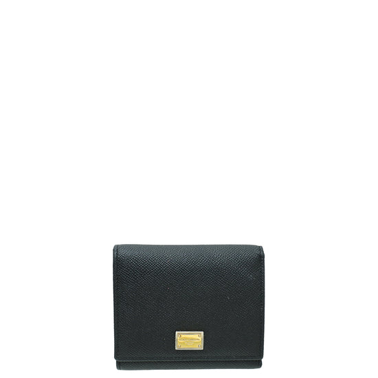 Dolce & Gabbana Black Logo Compact Wallet