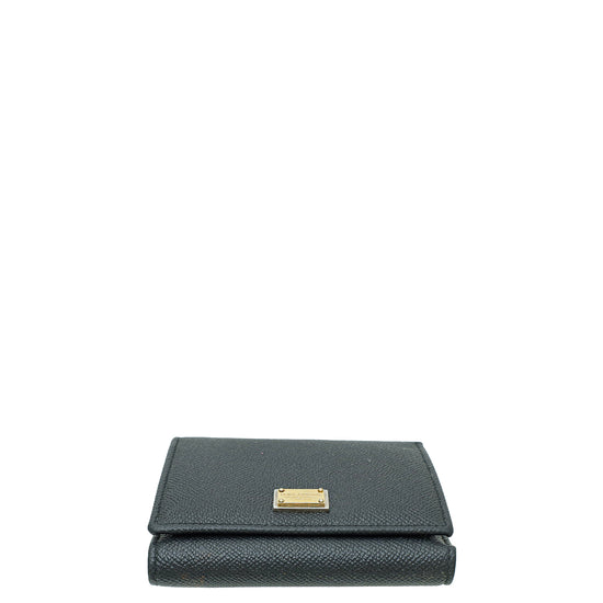 Dolce & Gabbana Black Logo Compact Wallet