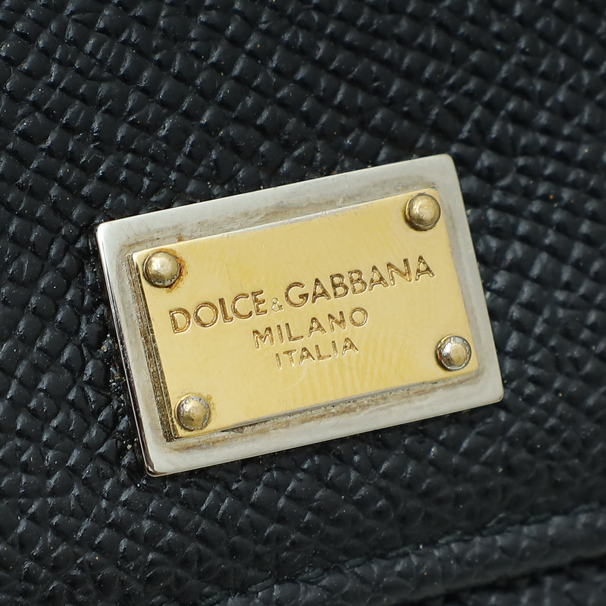 Dolce & Gabbana Black Logo Compact Wallet