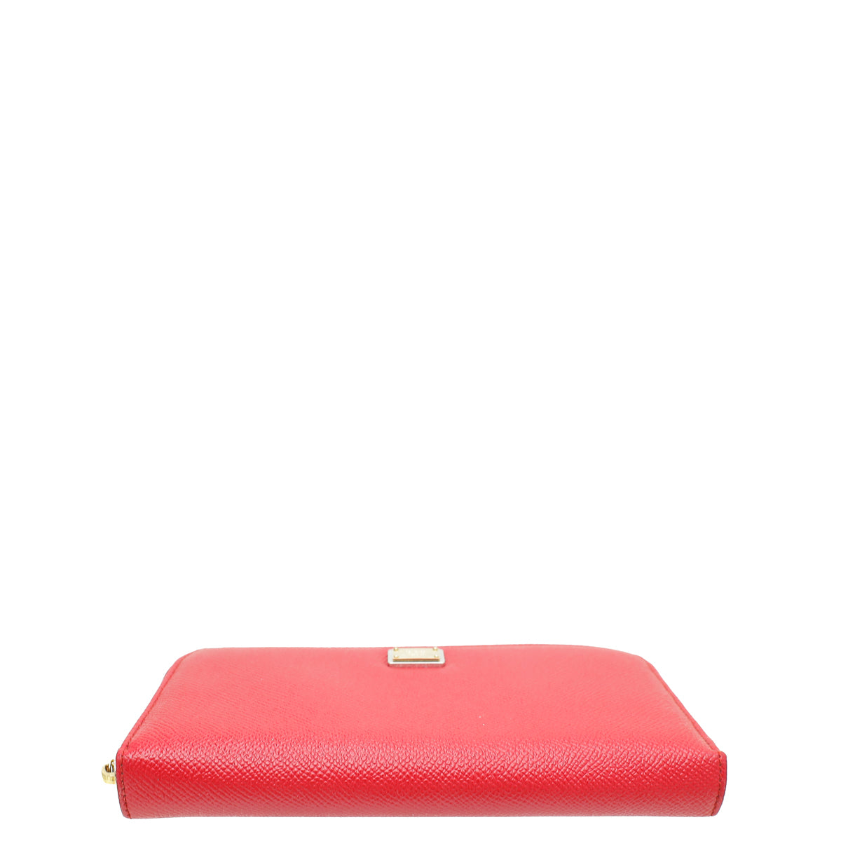 Dolce & Gabbana Red Dauphine Zip Around Long Wallet