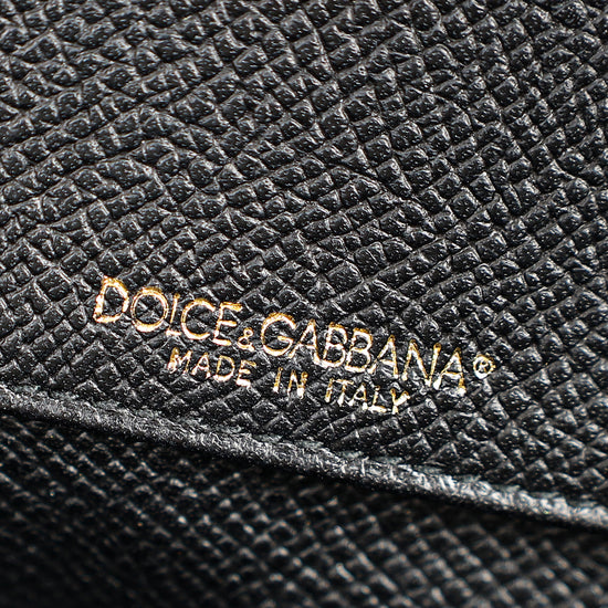 Dolce & Gabbana Black Dauphine Continental Wallet