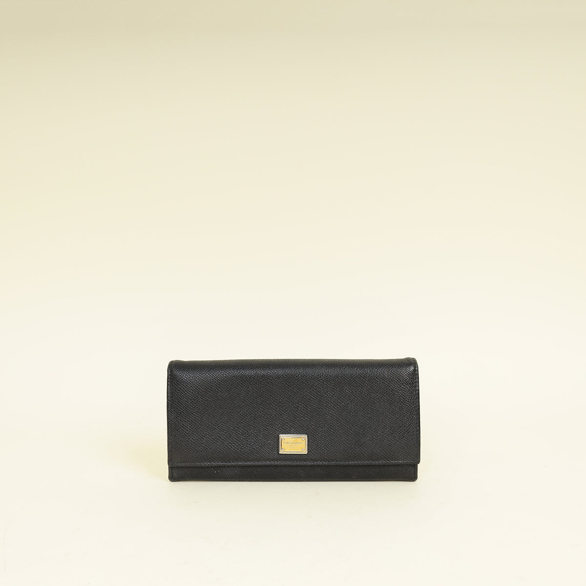 Dolce & Gabbana Black Dauphine Continental Wallet