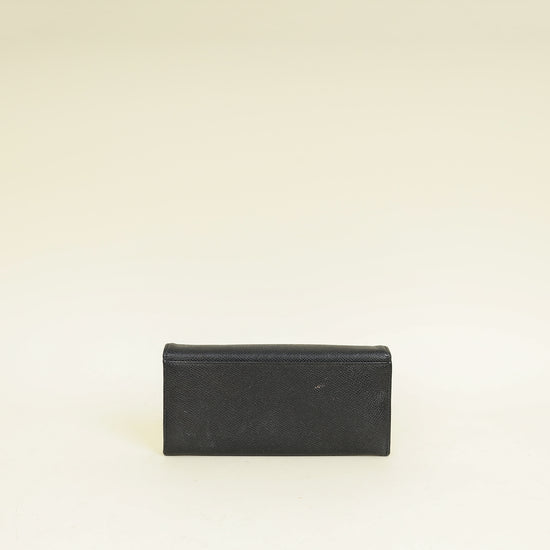 Dolce & Gabbana Black Dauphine Continental Wallet