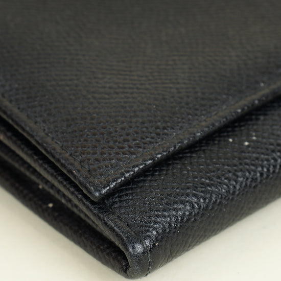 Dolce & Gabbana Black Dauphine Continental Wallet