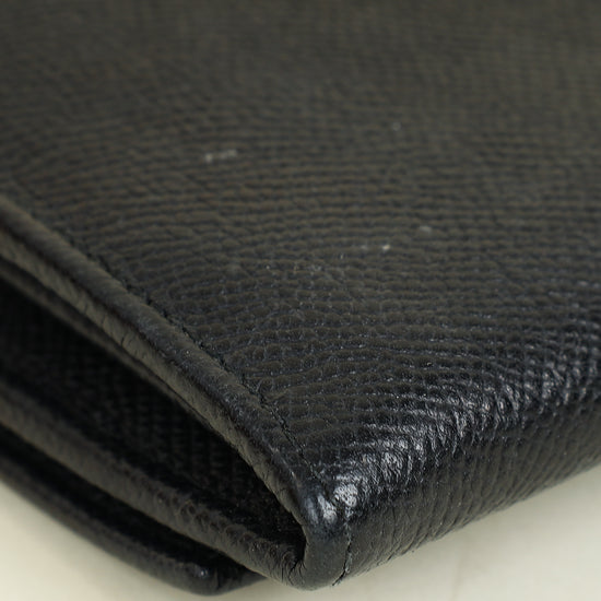 Dolce & Gabbana Black Dauphine Continental Wallet