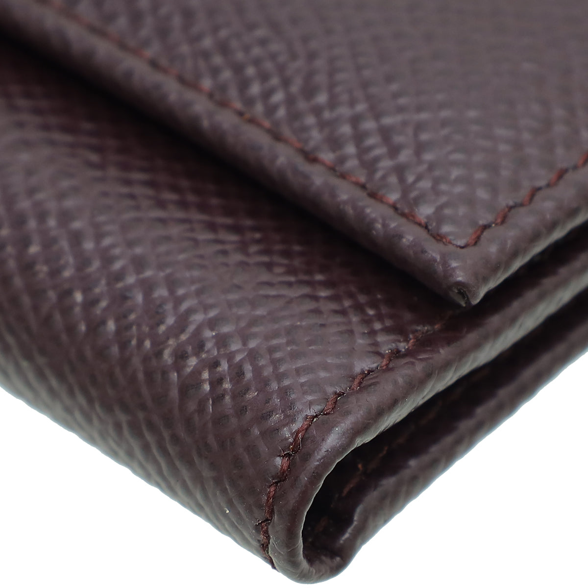 Dolce & Gabbana Burgundy Dauphine French Flap Wallet