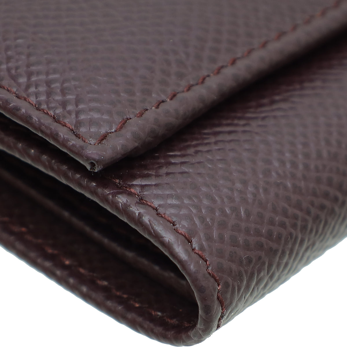 Dolce & Gabbana Burgundy Dauphine French Flap Wallet