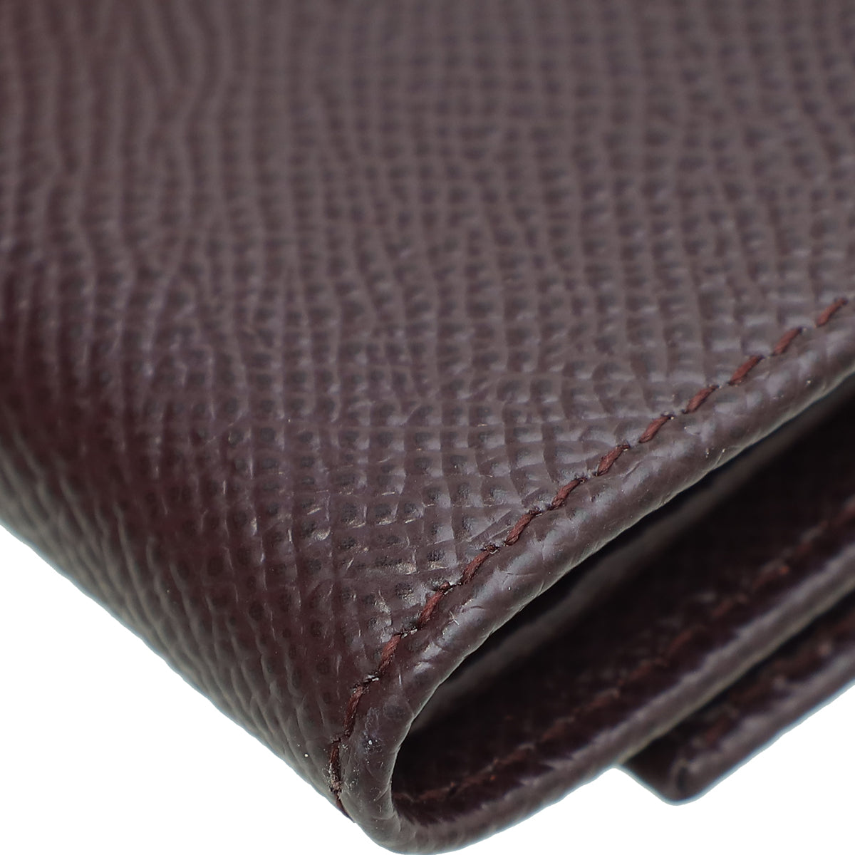 Dolce & Gabbana Burgundy Dauphine French Flap Wallet