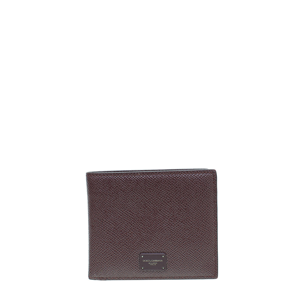 Dolce & Gabbana Burgundy Dauphine Bifold "DG King" Wallet