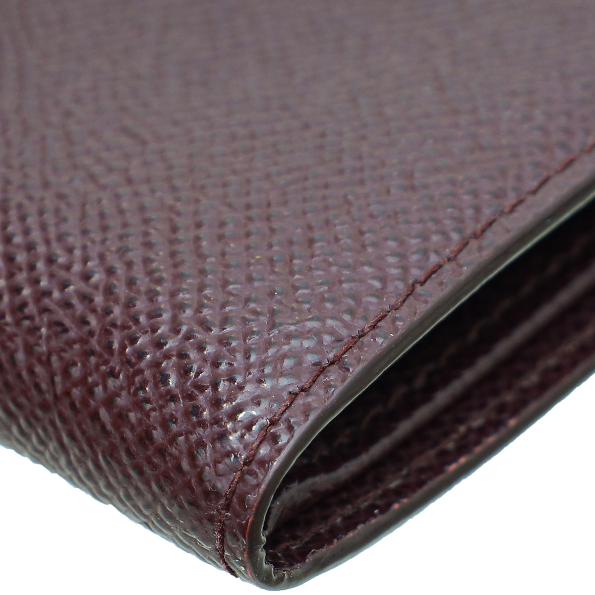 Dolce & Gabbana Burgundy Dauphine Bifold "DG King" Wallet