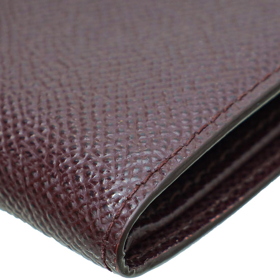 Dolce & Gabbana Burgundy Dauphine Bifold "DG King" Wallet