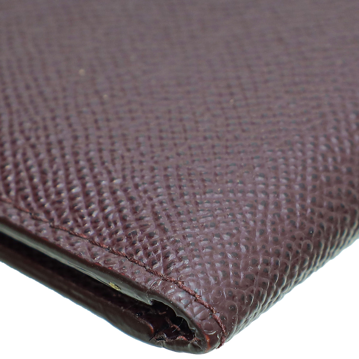 Dolce & Gabbana Burgundy Dauphine Bifold "DG King" Wallet