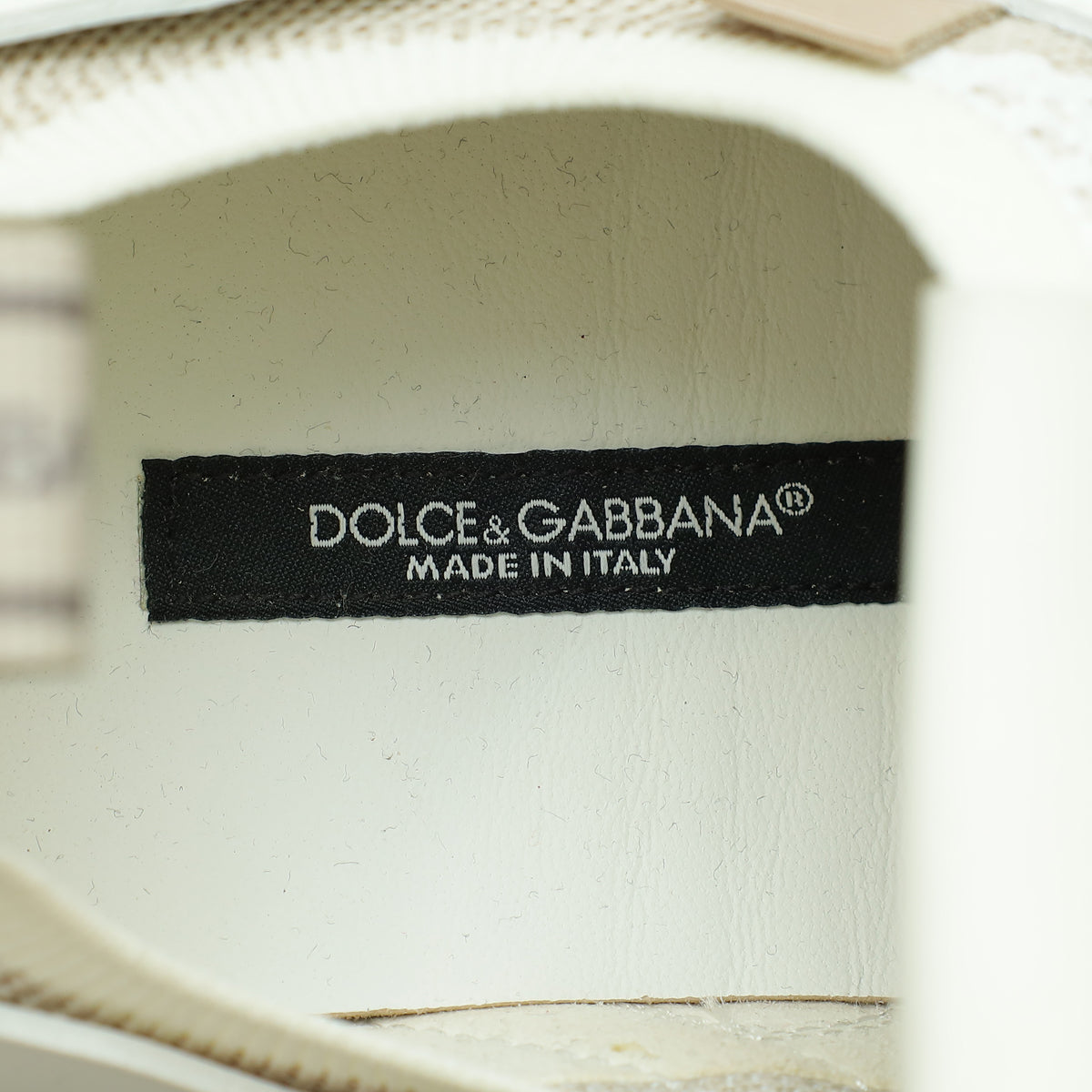 Dolce & Gabbana Beige Multicolor Daymaster Stretch Mesh Sneaker 39