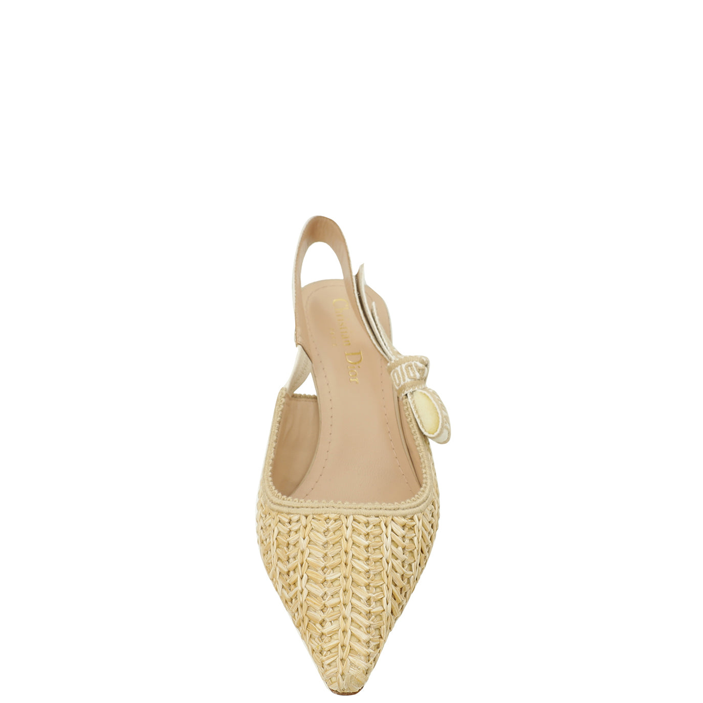 Christian Dior Naturel Raffia J'Adior Slingback Pumps 36-Christian Dior-THE CLOSET