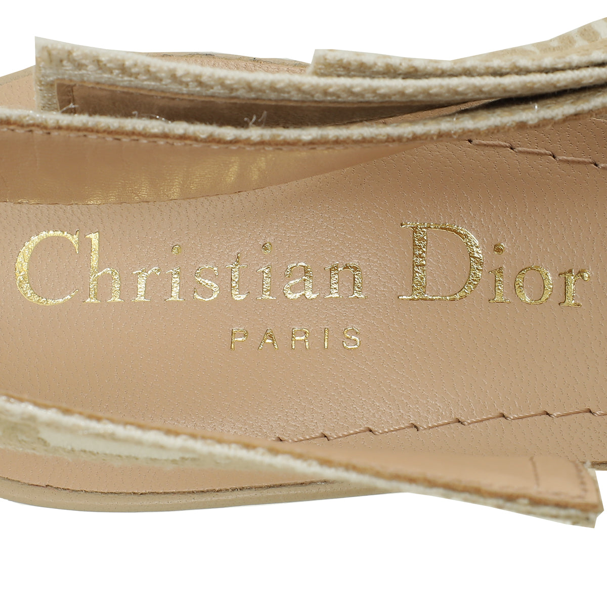 Christian Dior Naturel Raffia J'Adior Slingback Pumps 36