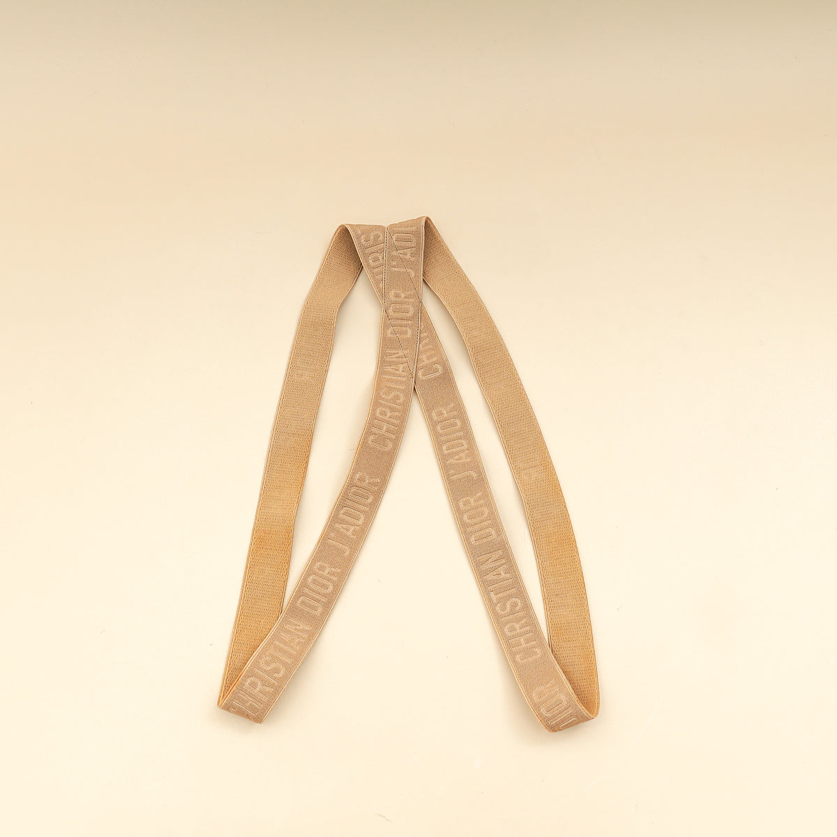 Christian Dior Nude J'Adior Elasticized Double Loop Headband-Christian Dior-THE CLOSET