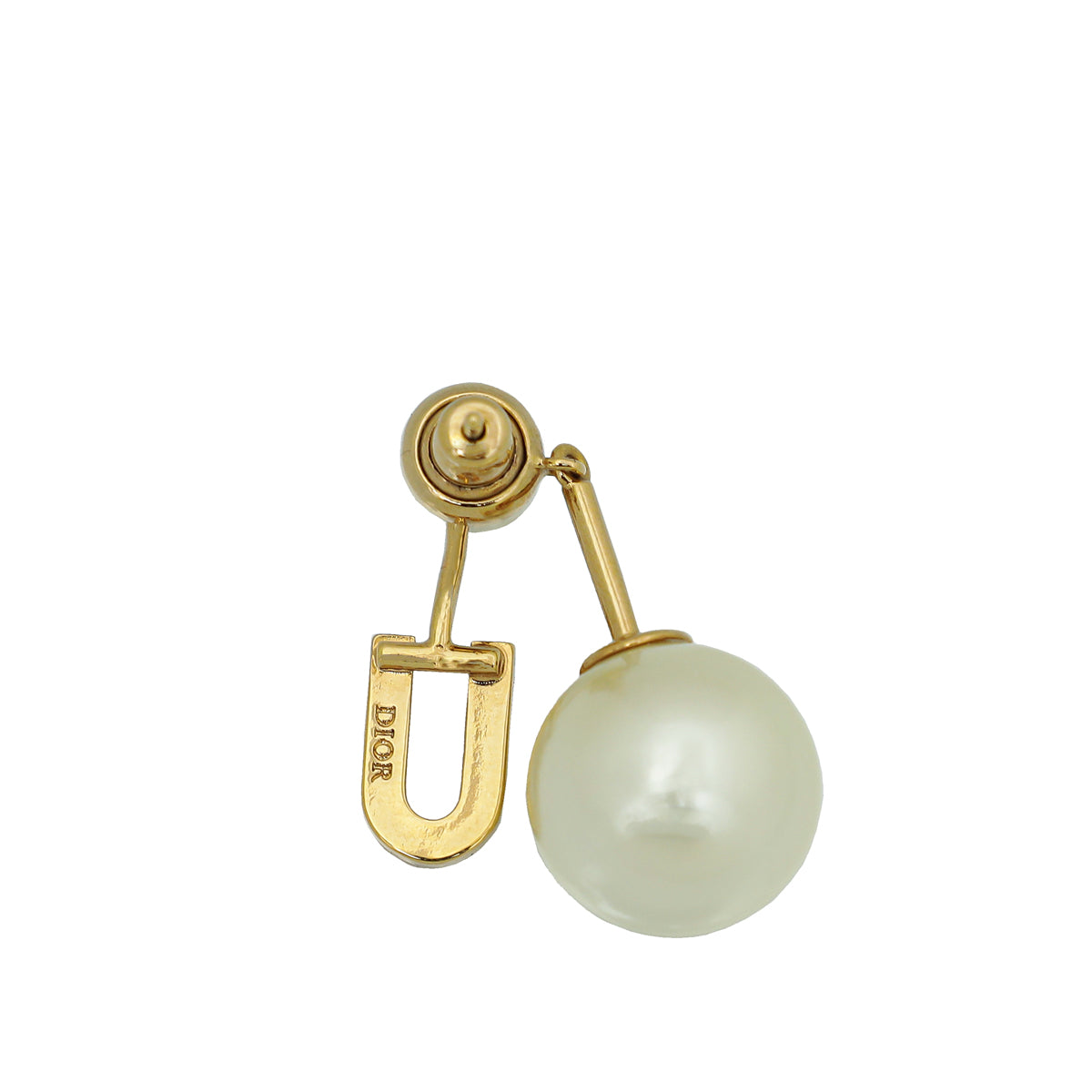 Christian Dior White My ABCDior U Tribales Single Earring-Christian Dior-THE CLOSET