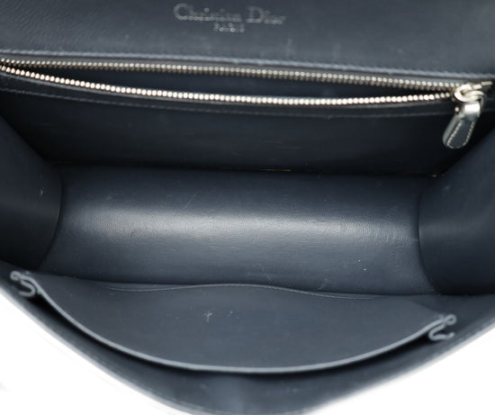 Christian Dior Silver Diorama Micro Cannage Medium Bag